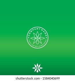 Abstract Cannabis X Letter Logo