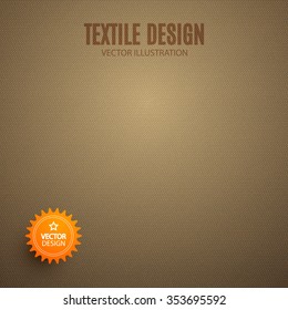 Abstract Canvas Texture. Textile & Fabric Design. Vector illustration