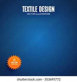 Abstract Canvas Texture. Textile & Fabric Design. Vector illustration