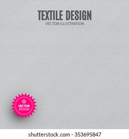 Abstract Canvas Texture. Textile & Fabric Design. Vector illustration