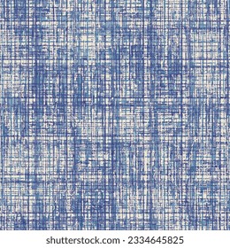 Abstract Canvas Textured Distressed Background. Seamless Pattern.vector texture of the old paper on blue background