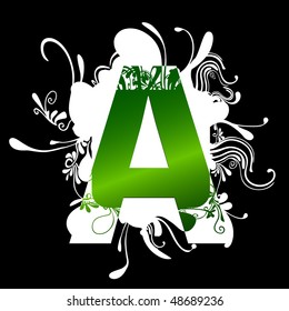 abstract capital letter