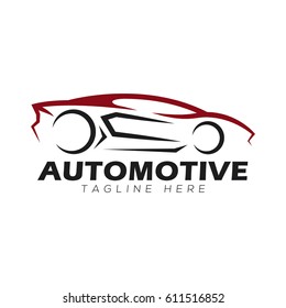 Abstract car automotive logo template