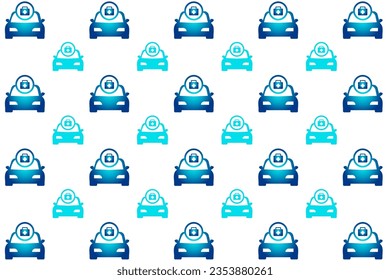 Abstract Car With Briefcase Pattern Background, can be used for business designs, presentation designs or any suitable designs.