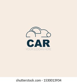 Abstract Car Creative Design Concept. Car vector logo