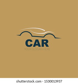 Abstract Car Creative Design Concept. Car vector logo