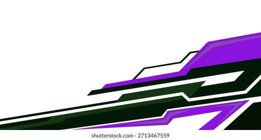 Vector Abstractas del diseño del fondo de la etiqueta del coche. Diseños abstractos gráficos del equipo del fondo de las carreras de la raya para el vehículo del abrigo, el coche de la carrera, el rally, la aventura y la librea