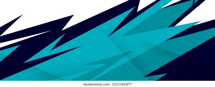 Resumen vector de diseño de calcomanías de coche.  Ilustración vectorial de patrón verde geométrico