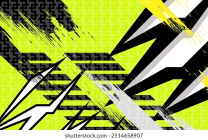 Abstract Car decal design vector. Graphic abstract stripe racing background kit designs for wrap vehicle, race car, rally, adventure and livery