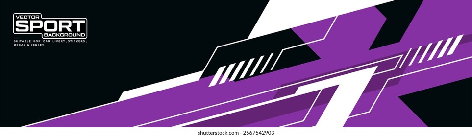 Abstract Car decal design vector. Graphic abstract stripe racing background kit designs for wrap vehicle, race car, rally, adventure and livery