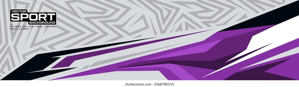 Abstract Car decal design vector. Graphic abstract stripe racing background kit designs for wrap vehicle, race car, rally, adventure and livery