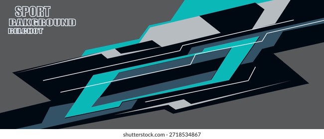 Abstrakter Autoaufkleber-Designvektor. Grafik abstrakte Streifen Renn-Hintergrund-Kit-Designs für Wrap-Fahrzeug, Rennwagen, Rallye,