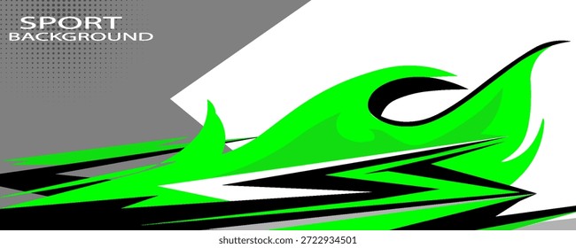 Abstrakter Autoaufkleber-Designvektor. Grafik abstrakte Streifen Renn-Hintergrund-Kit-Designs für Wrap-Fahrzeug, Rennwagen, Rallye,