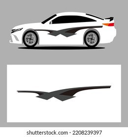 abstract car decal. sticker car decal. car stripes vector art decal. 