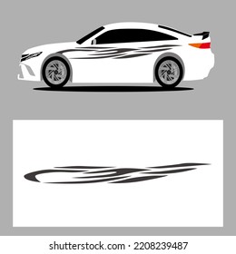 abstract car decal. sticker car decal. car stripes vector art decal. 