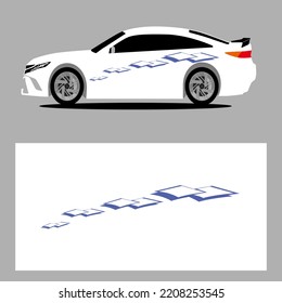  abstract car decal. car stripes vector art decal. sticker car decal