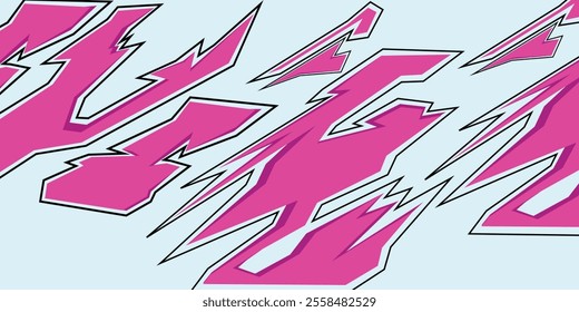 Abstract car decal wrap background design, grunge halftone splash striking motorsport racing stripes, sporty modern speedy sticker vinyl livery