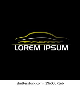 abstract car design concept automotive topics vector logo