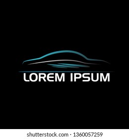 abstract car design concept automotive topics vector logo