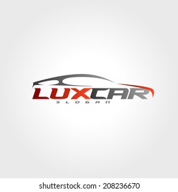 abstract car design concept automotive topics vector logo design template