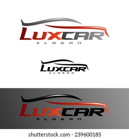 abstract car design concept automotive topics vector logo design template