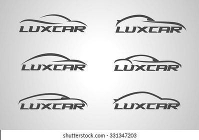 abstract car design concept automotive topics vector logo design template