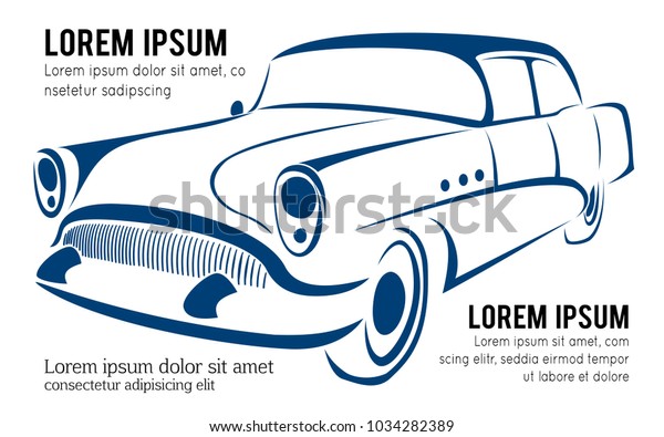 Abstract car design concept\
automotive vector logo design template on white background,\
illustration
