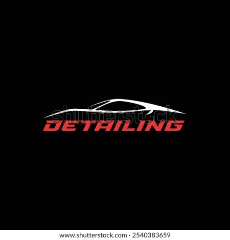 Abstract car detailing logo. Vector illustration