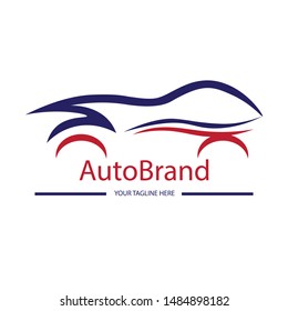 abstract car icon logo vector