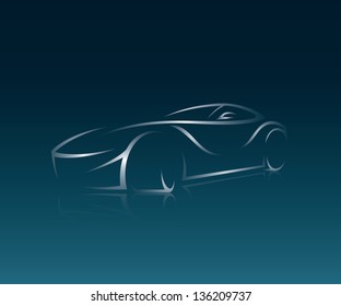 Abstract car illustration