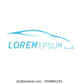 abstract car logo, automative logo design
