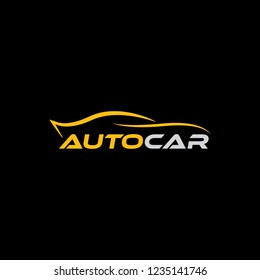 Abstract car logo design concept, automotive car vector design template.