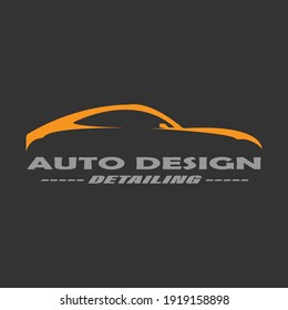 Abstract car logo design concept  automotive car vector design template.