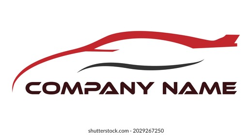 Abstract car logo design concept automotive car vector design template.