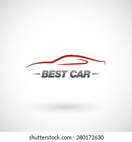 Abstract car  logo design template