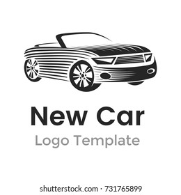 Abstract car logo design template. Modern car vector illustration