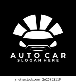 Vetor de design de logotipo de carro abstrato. ícone de logotipo de carro simples