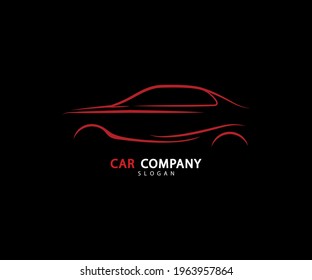 Abstract car logo sign. Automotive company symbol. Auto shop. Vector illustration