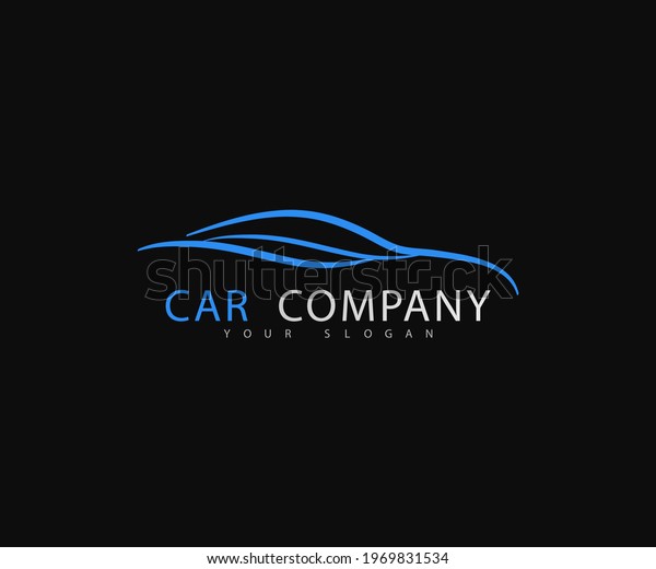 Abstract car logo sign. Automotive company\
symbol. Auto shop. Vector\
illustration