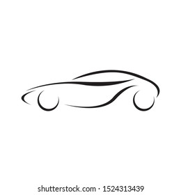 Abstract car logo template vector icon design
