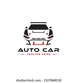 Resumen del vector del logotipo del coche. Ilustración del vector