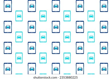 Abstract Car on Tablet Pattern Background, can be used for business designs, presentation designs or any suitable designs.