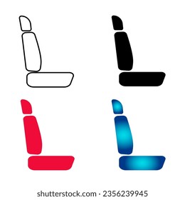 Abstract Car Seat Silhouette Illustration, can be used for business designs, presentation designs or any suitable designs.