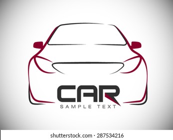 Abstract Car Sport Racing Vector Logo Stock Vector (Royalty Free ...