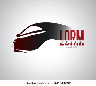 abstract car sport racing vector logo template