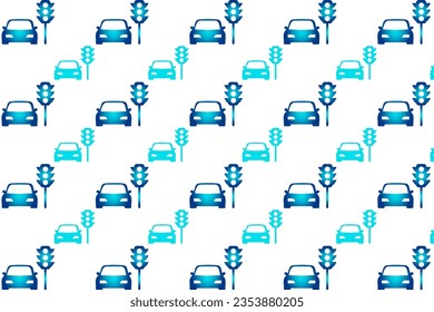 Abstract Car Stopped at Traffic Lights Pattern Background, can be used for business designs, presentation designs or any suitable designs.