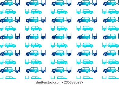 Abstract Car With Trailer Pattern Background, can be used for business designs, presentation designs or any suitable designs.