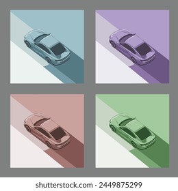 abstract car vector design background