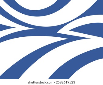 abstract car warp vector blue color design with white lines	
