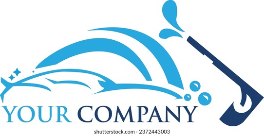 Abstract car wash logo design.Suitable for car wash logos or t-shirt designs.